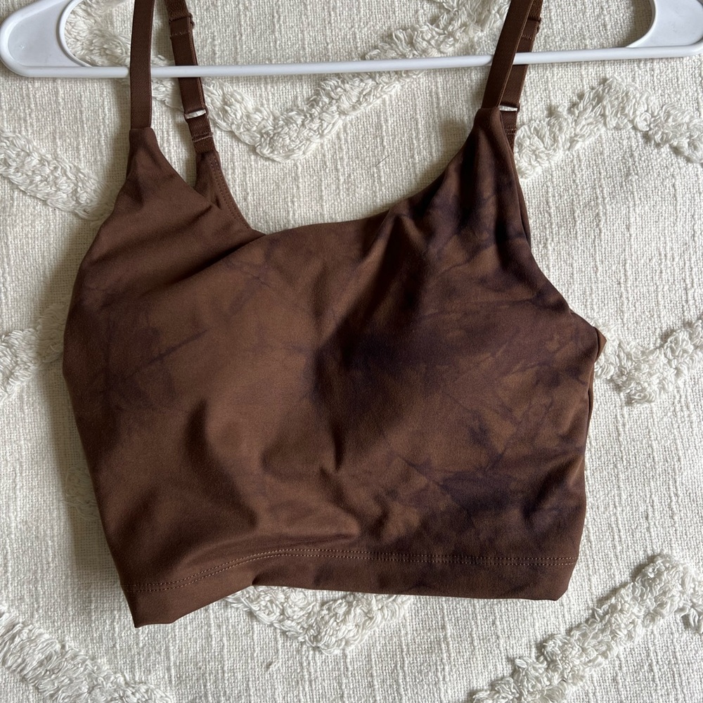 Alphalete Brown tie dye workout tank